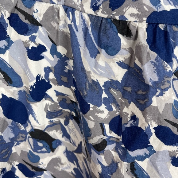 Ann Taylor Fully Lined Beaded Sheath Dress Size 00 Petite Blue Artsy Design - Picture 4 of 8